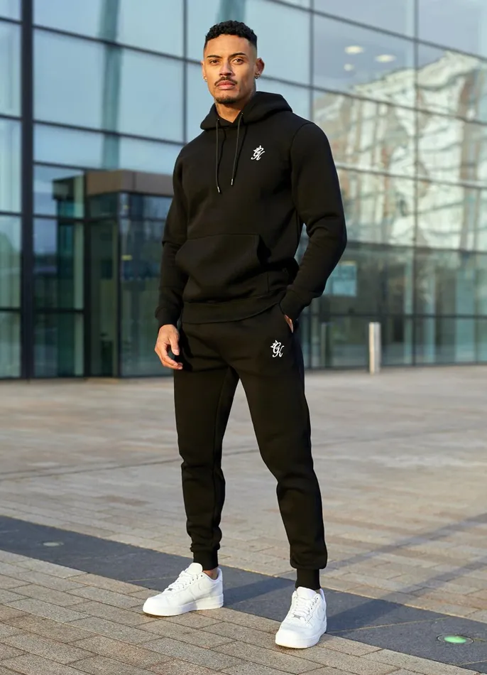 Gym King Twin Sets Men Fundamental Fleece Hood 8211 Black