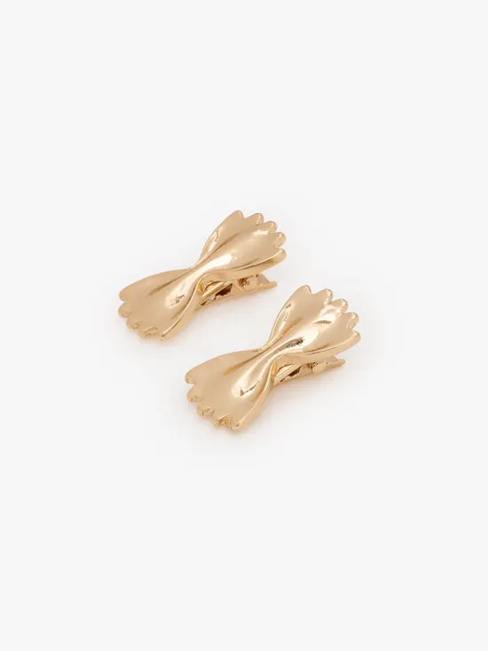 Hair Accessories Lisa Says Gah Women Farfalle Barrette Set Gold