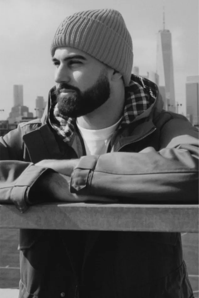 Hats Men Mackage JUDEMZ Handknit Toque With Ribbed Cuff Flame Hats Men Mackage JUDEMZ Handknit Toque With Ribbed Cuff Flame