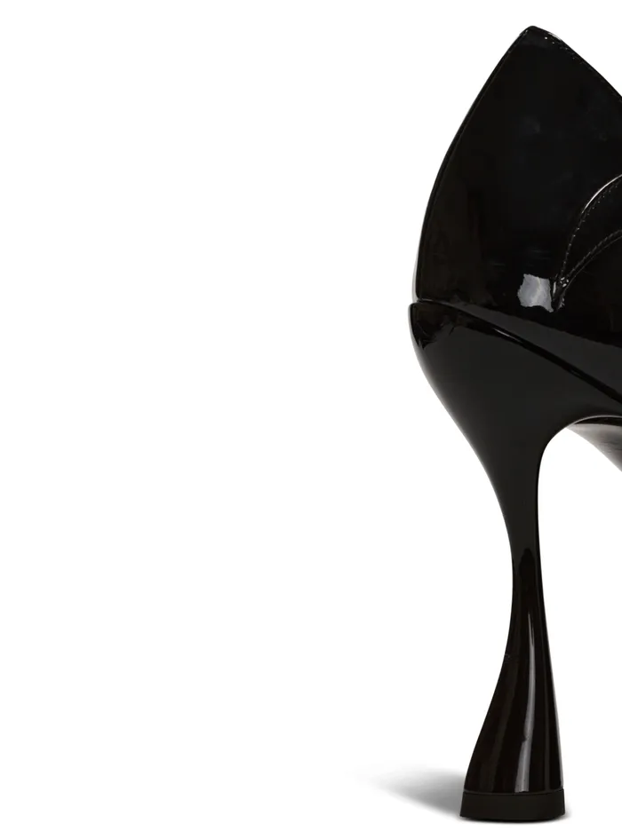 Heeled Eden Sandals In Patent Leather Black Women Balmain High Heels and Pumps