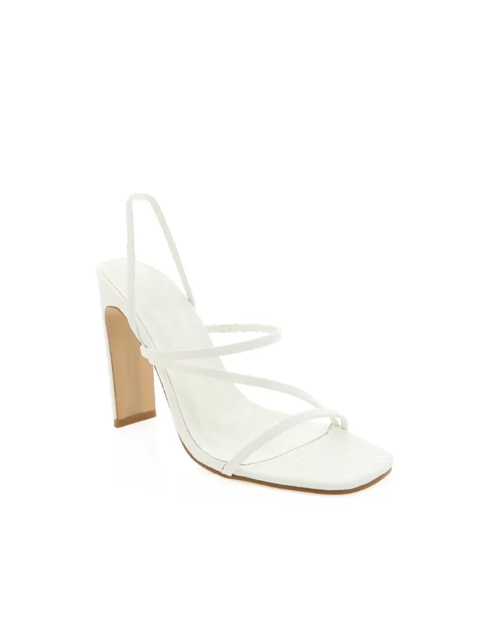 Heels Billini Block Heels DIAZ WHITE SNAKE