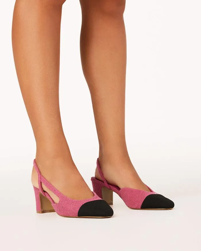 Heels Billini Block Heels FINTRA PINK TWEEDBLACK