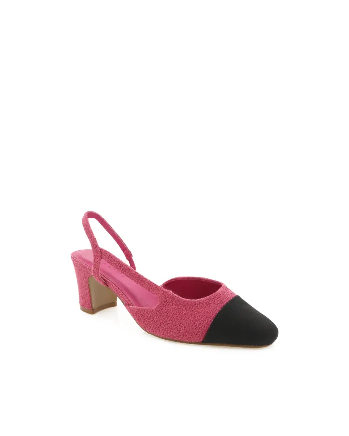 Heels Billini Block Heels FINTRA PINK TWEEDBLACK