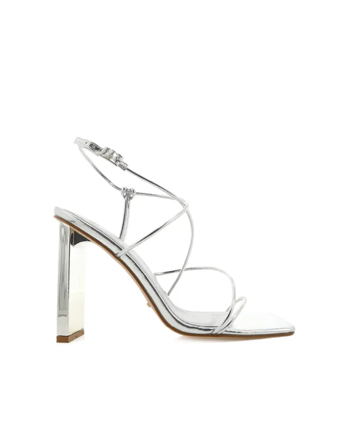 Heels Billini Block Heels ROCKWELL SILVER CHROME