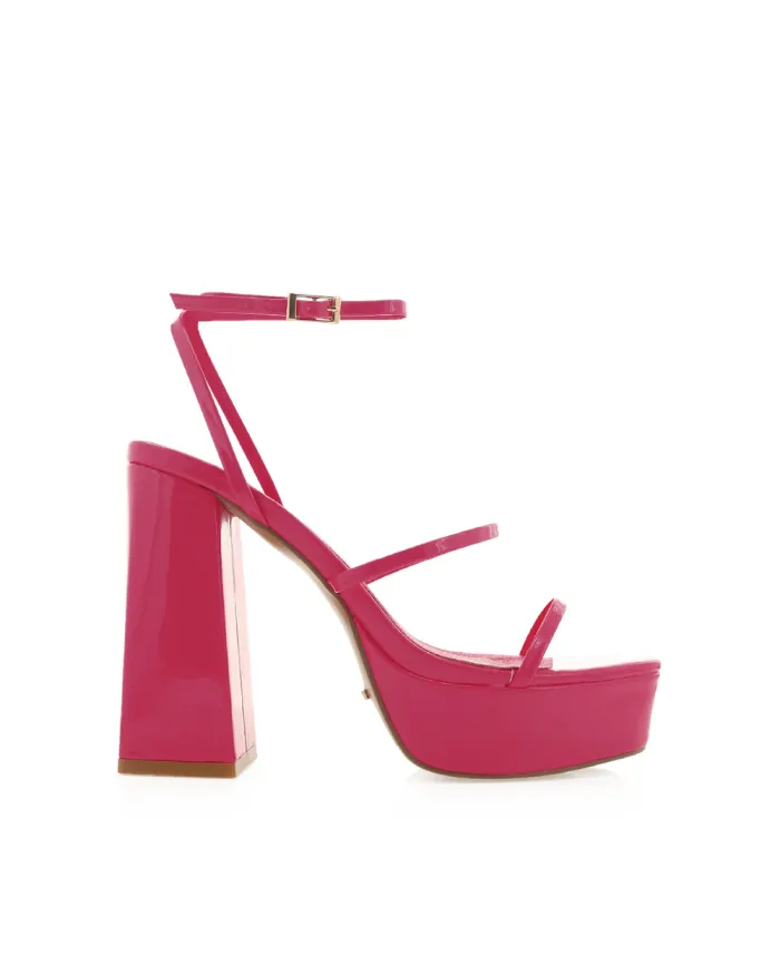 Heels Billini Block Heels VINCIJA WILD BERRY PATENT