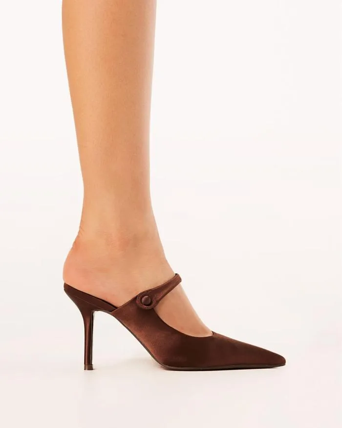 Heels Billini Stiletto Heels KALIO ESPRESSO SATIN