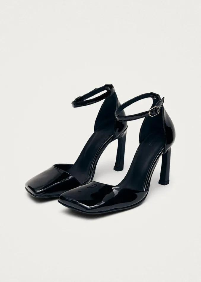 Heels Women ALOHAS Liebe Onix Black Leather Pumps