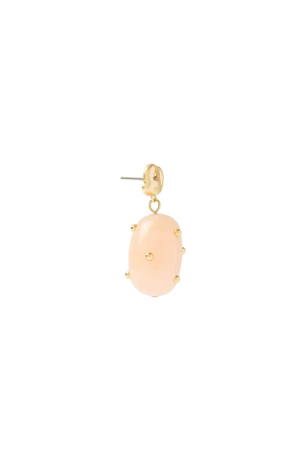 Helena Stone Drop Studs Goldblush Women Aje Jewelry