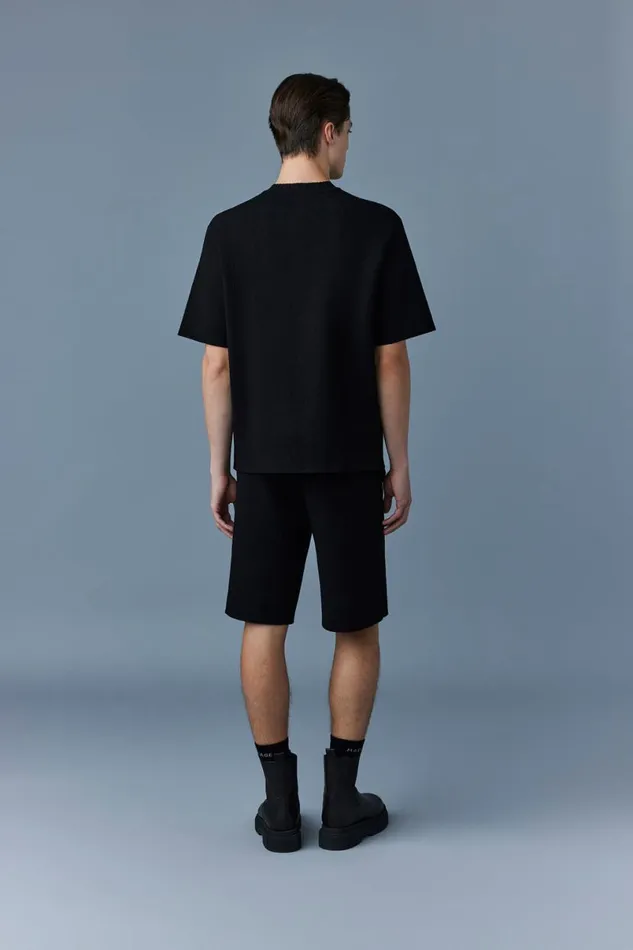 Hoodies and Tops Men Mackage ABRAM Stretch Viscose Knit Top Black Hoodies and Tops Men Mackage ABRAM Stretch Viscose Knit Top Black