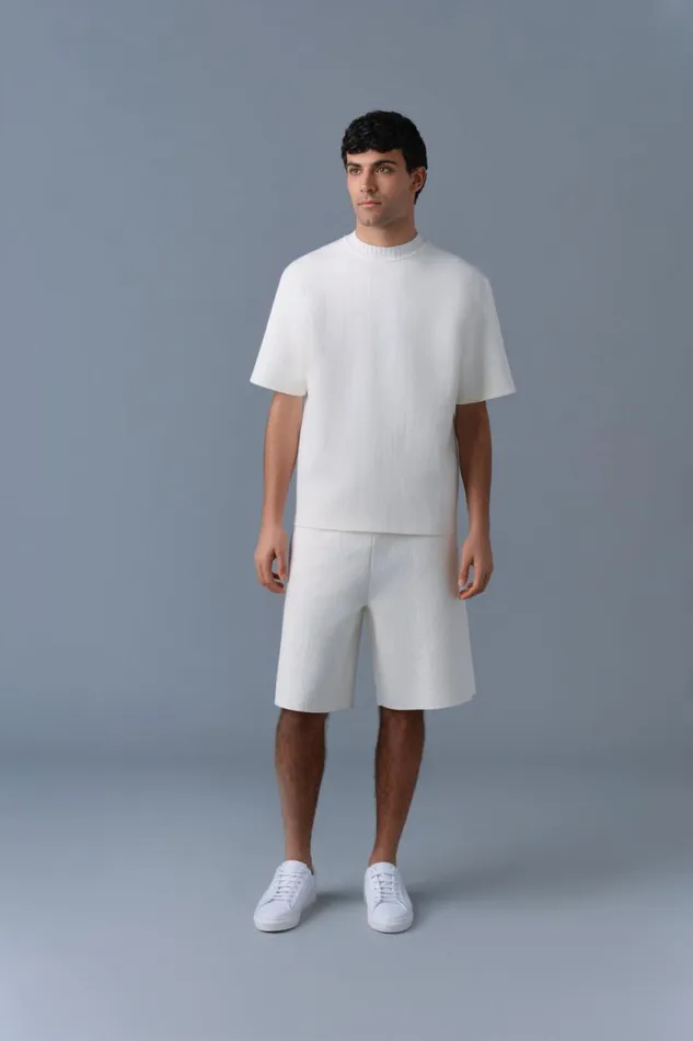 Hoodies and Tops Men Mackage ABRAM Stretch Viscose Knit Top Cream Hoodies and Tops Men Mackage ABRAM Stretch Viscose Knit Top Cream
