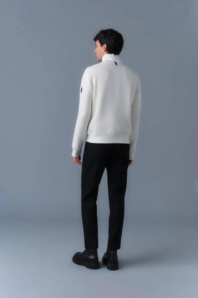 Hoodies and Tops Men Mackage COLLINR Nano Down Mixed Media Bomber Jacket Black Hoodies and Tops Men Mackage COLLINR Nano Down Mixed Media Bomber Jacket Black