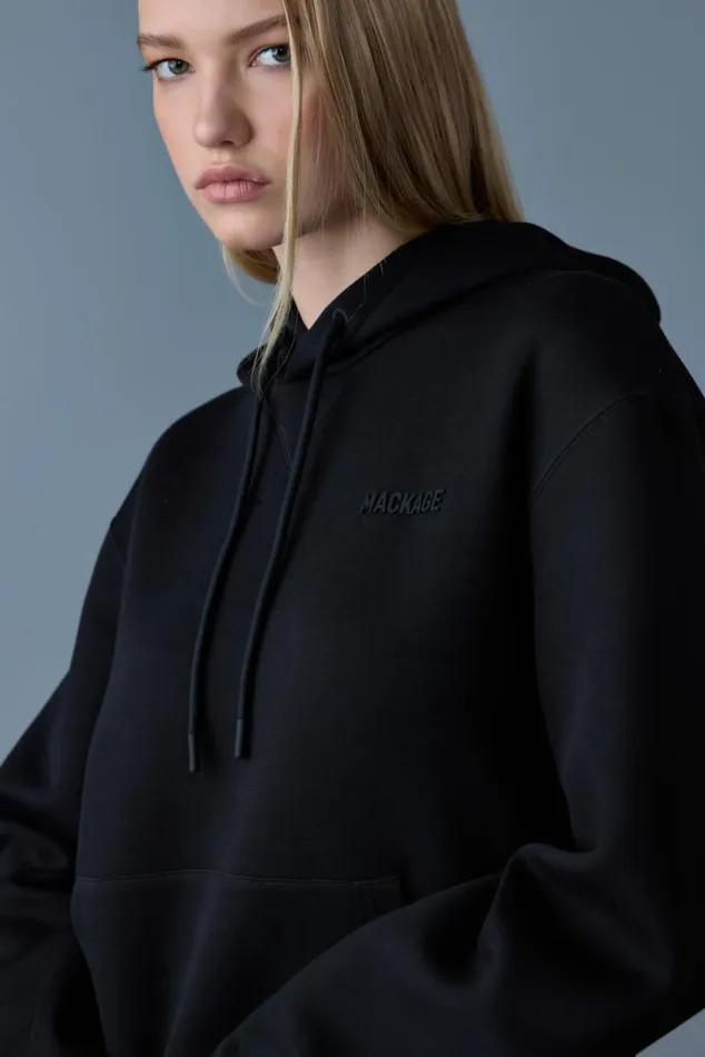 Hoodies and Tops Men Mackage KRYSTIAN Doubleface Jersey Hoodie Navy Hoodies and Tops Men Mackage KRYSTIAN Doubleface Jersey Hoodie Navy