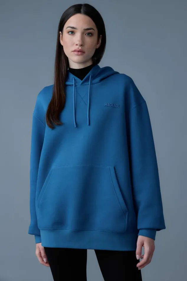 Hoodies and Tops Men Mackage KRYSTIAN Doubleface Jersey Hoodie Navy Hoodies and Tops Men Mackage KRYSTIAN Doubleface Jersey Hoodie Navy