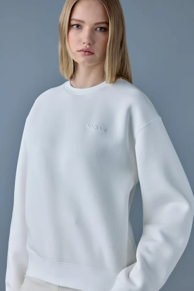 Hoodies and Tops Women Mackage JULIAN DoubleFace Jersey Sweatshirt Emerald Hoodies and Tops Women Mackage JULIAN DoubleFace Jersey Sweatshirt Emerald