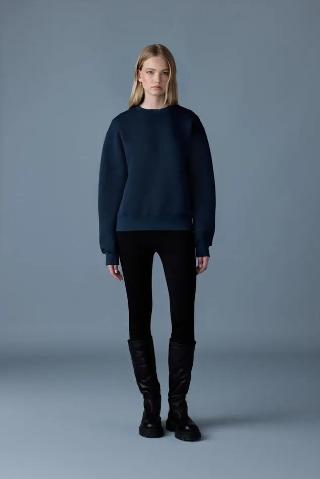Hoodies and Tops Women Mackage JULIAN DoubleFace Jersey Sweatshirt Emerald Hoodies and Tops Women Mackage JULIAN DoubleFace Jersey Sweatshirt Emerald