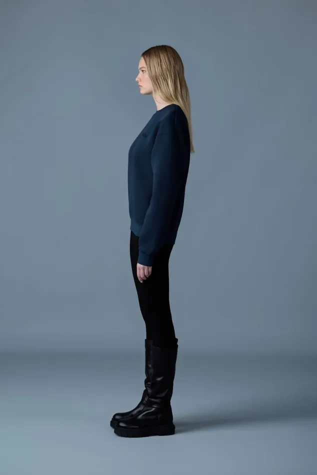 Hoodies and Tops Women Mackage JULIAN DoubleFace Jersey Sweatshirt Emerald Hoodies and Tops Women Mackage JULIAN DoubleFace Jersey Sweatshirt Emerald