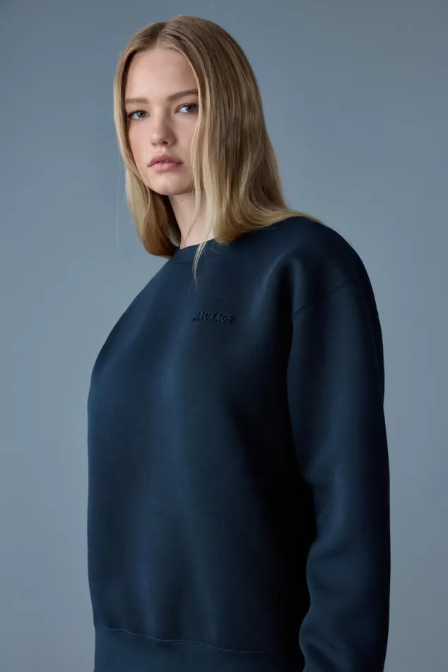 Hoodies and Tops Women Mackage JULIAN DoubleFace Jersey Sweatshirt Emerald Hoodies and Tops Women Mackage JULIAN DoubleFace Jersey Sweatshirt Emerald