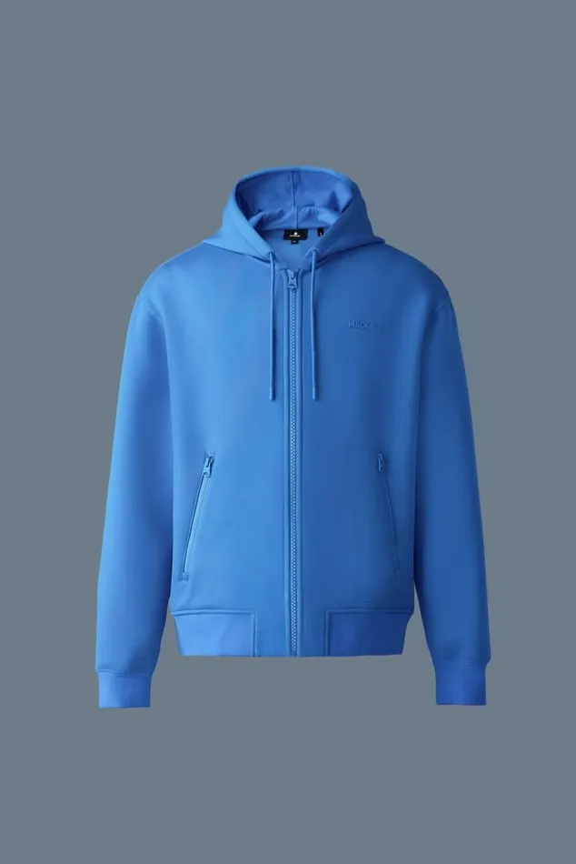 Hoodies and Tops Women Mackage KRYSTOS Doubleface Jersey Zipup Hoodie Garnet
