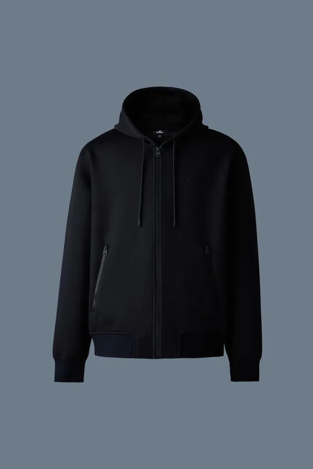 Hoodies and Tops Women Mackage KRYSTOS Doubleface Jersey Zipup Hoodie Garnet Hoodies and Tops Women Mackage KRYSTOS Doubleface Jersey Zipup Hoodie Garnet