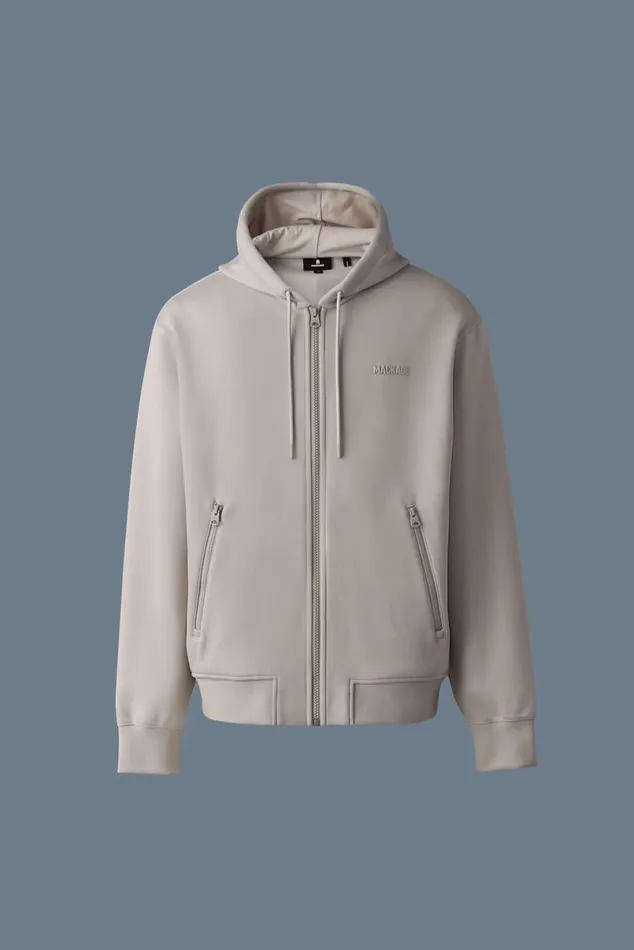 Hoodies and Tops Women Mackage KRYSTOS Doubleface Jersey Zipup Hoodie Garnet Hoodies and Tops Women Mackage KRYSTOS Doubleface Jersey Zipup Hoodie Garnet
