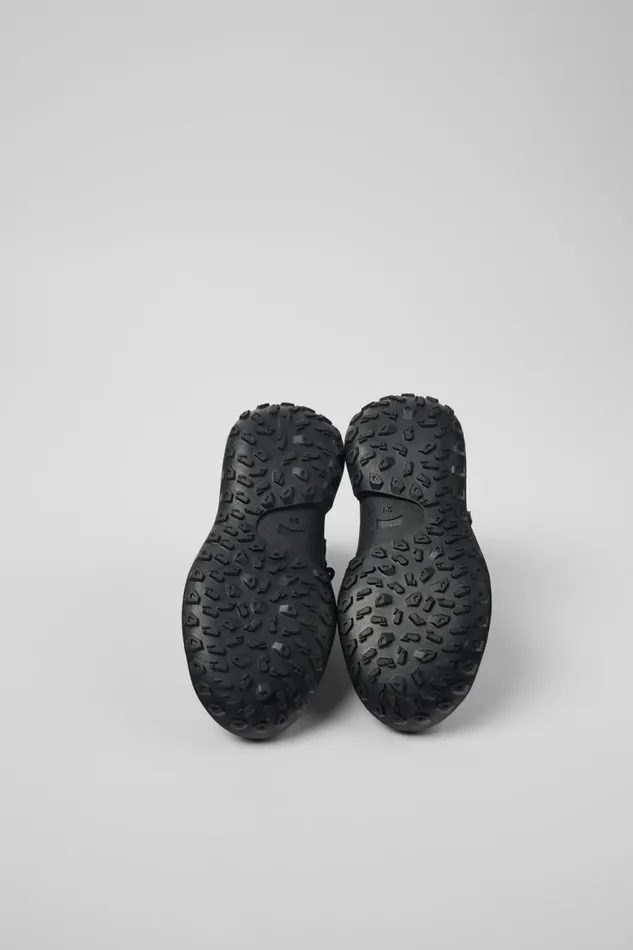 Hook And Loop Kids Camper CRCLR Dark Blue Leather And Textile Ankle Boots Hook And Loop Kids Camper CRCLR Dark Blue Leather And Textile Ankle Boots