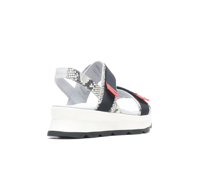 Hush Puppies Andi Slingback Sandal Snake Leatherblack Women Sandals