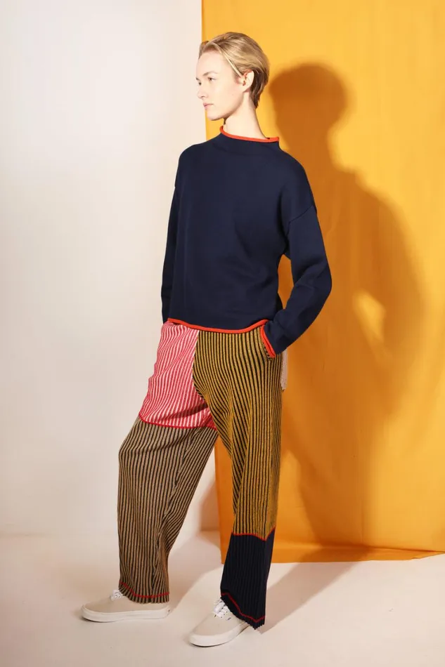 Ivo Knit Navy Womens LF Markey Knitwear