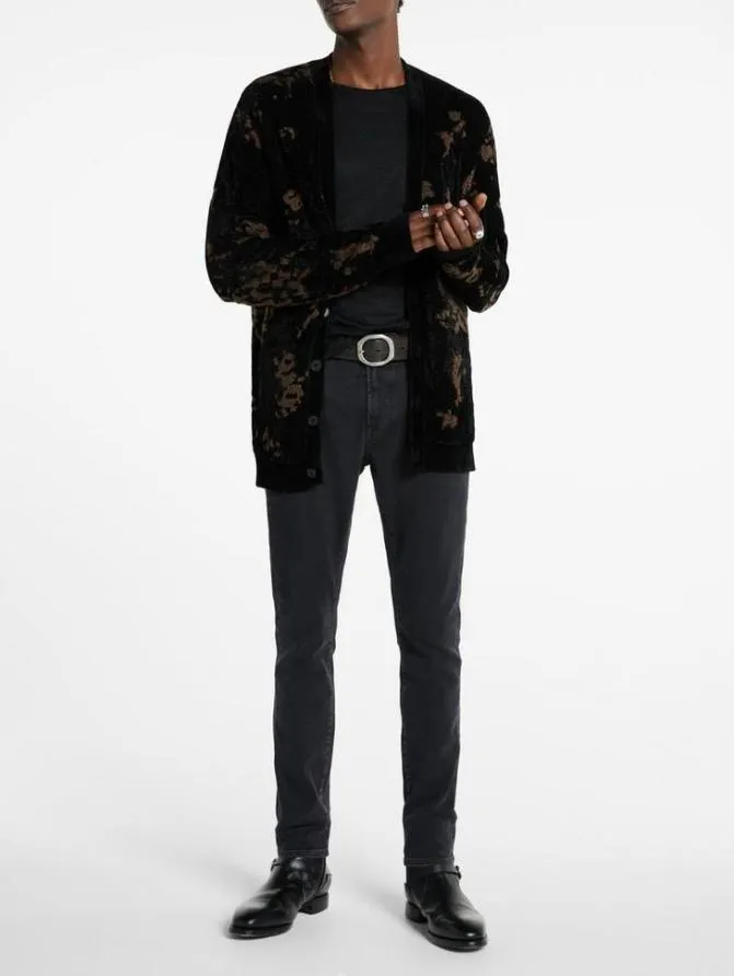 J704TAPERED FIT Blue Black Clothing John Varvatos Jeans