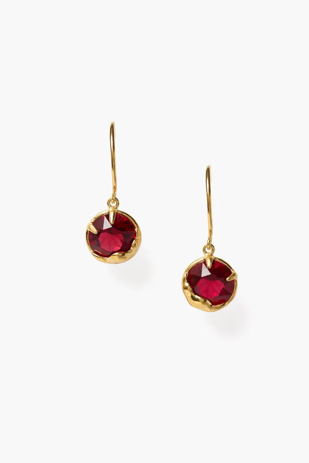 January Birthstone Earrings Garnet Crystal Women Chan Luu Earrings