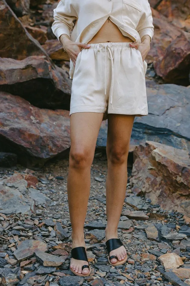 Jasmine Shorts In Cream Cream Women Bohme Sets