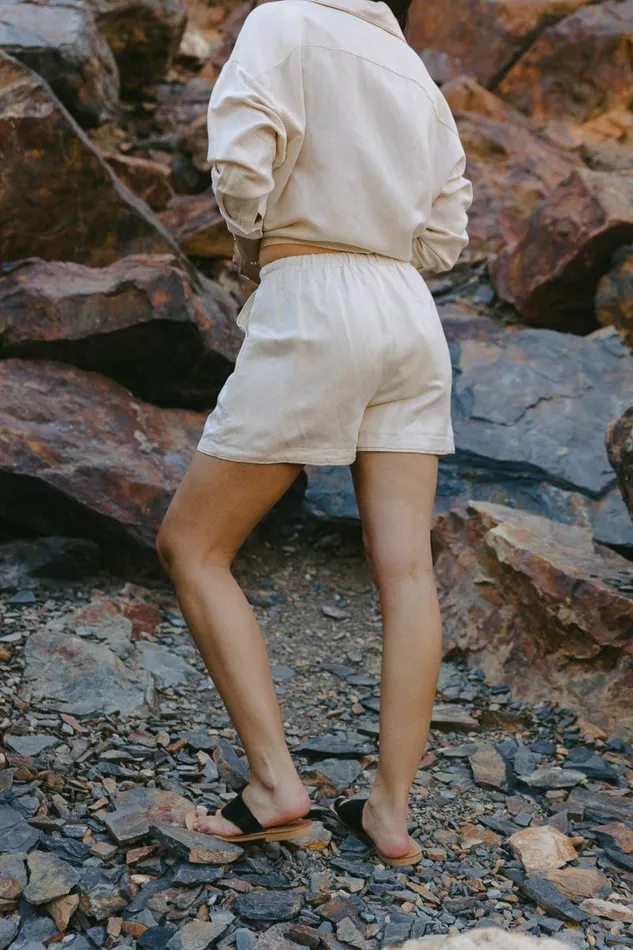 Jasmine Shorts In Cream Cream Women Bohme Sets