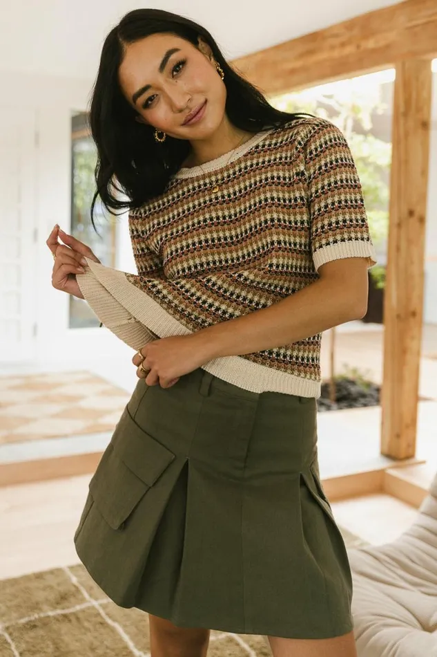 Jemma Knit Sweater Top Multi Women Bohme Tops