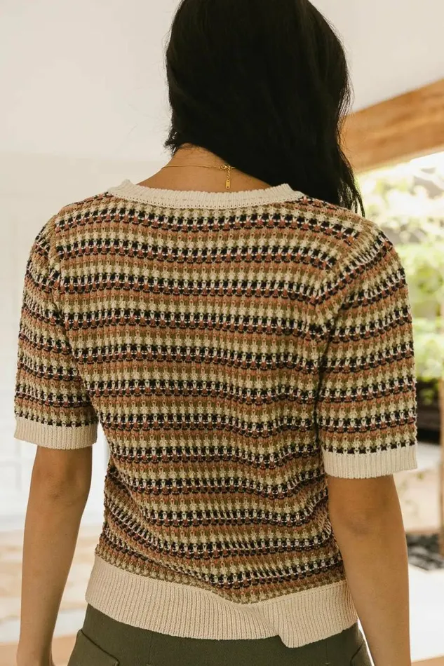 Jemma Knit Sweater Top Multi Women Bohme Tops