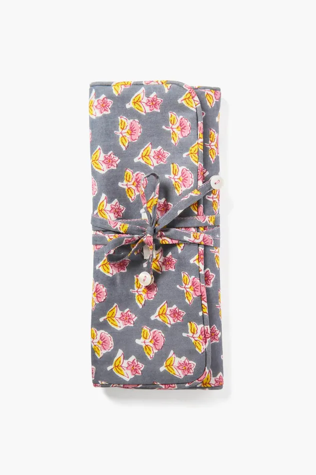 Jewelry Roll Up Case Grey Women Chan Luu Jewelry Storage