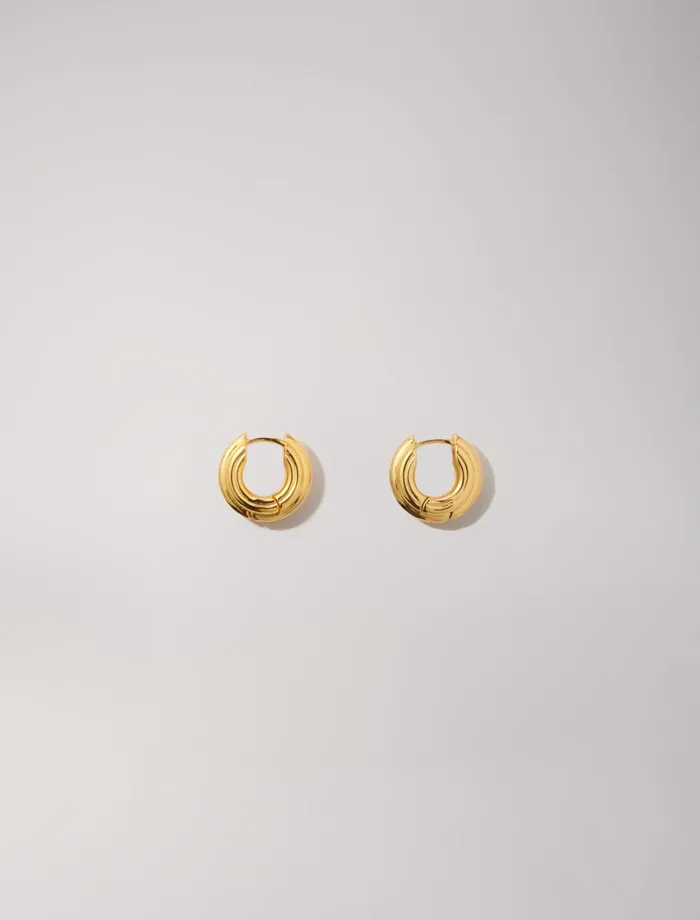 Jewelry Women Maje Creole Mini Earrings Gold