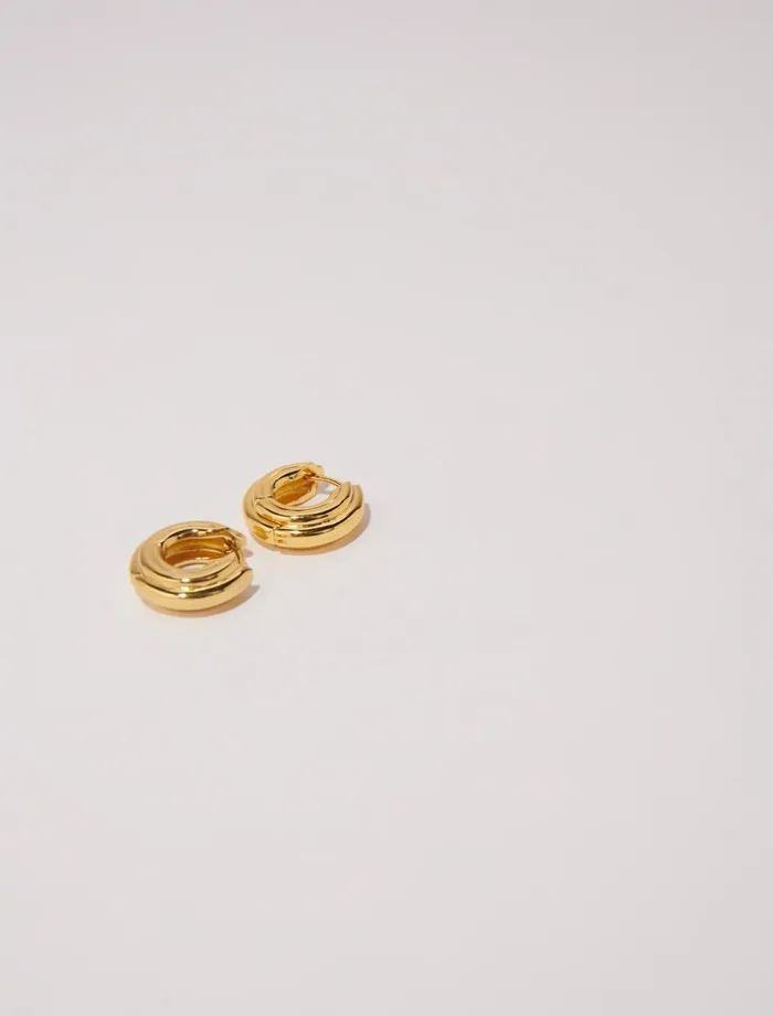 Jewelry Women Maje Creole Mini Earrings Gold