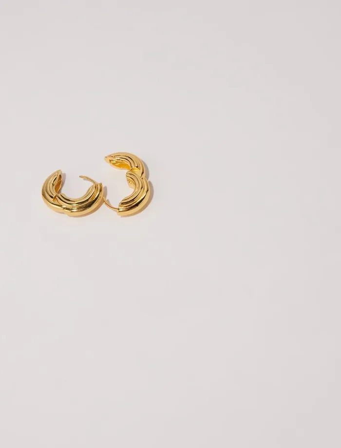 Jewelry Women Maje Creole Mini Earrings Gold