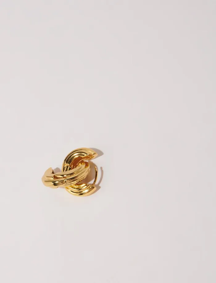 Jewelry Women Maje Creole Mini Earrings Gold