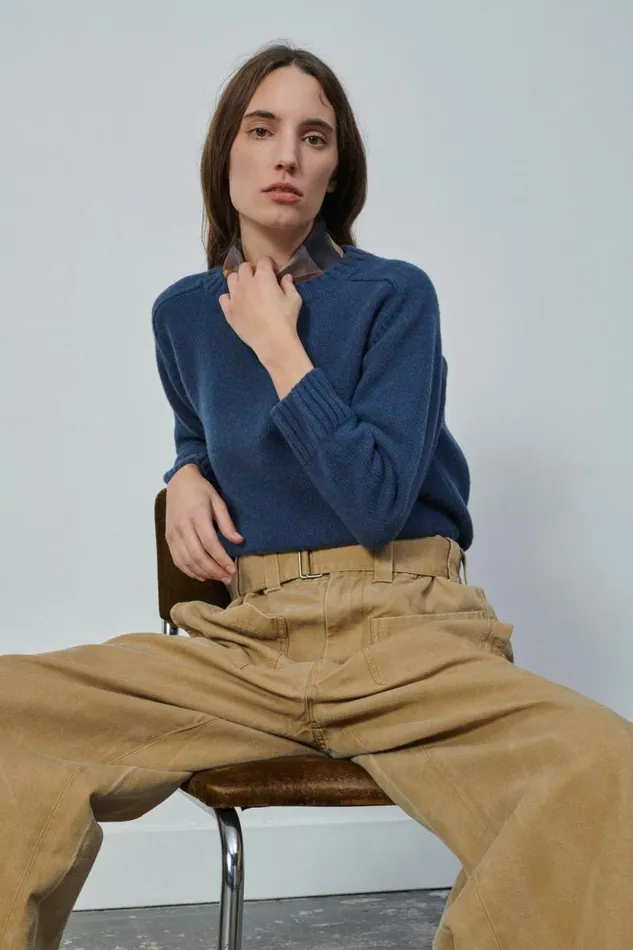Jumpers and Cardigans Women Soeur ENVIE JUMPER Mottled Blue