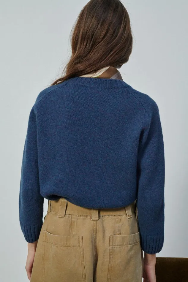 Jumpers and Cardigans Women Soeur ENVIE JUMPER Mottled Blue