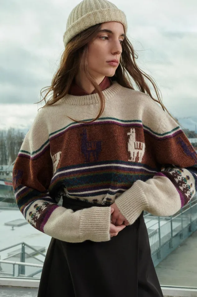 Jumpers and Cardigans Women Soeur VIVIEN JUMPER Multico Offwhite