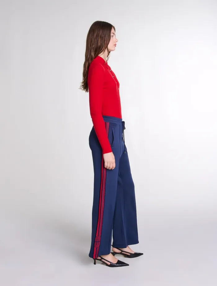 Jumpshort and Jumpsuits Women Maje Wool And Silk Bodysuit Red
