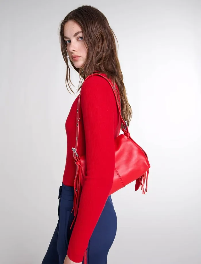 Jumpshort and Jumpsuits Women Maje Wool And Silk Bodysuit Red