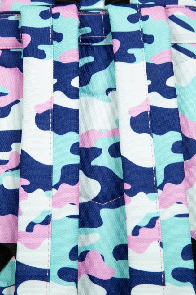 Just Hype Backpacks Hype Girls Iconic PinkBlue Evie Camo Backpack