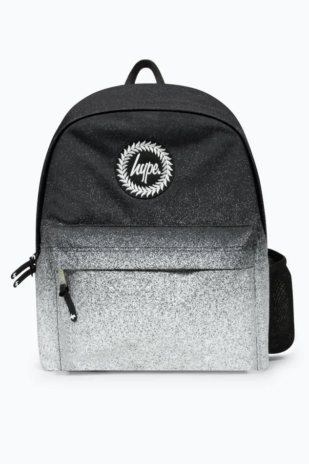 Just Hype Backpacks Hype Unisex BlackWhite Speckle Fade Iconic Kids Backpack