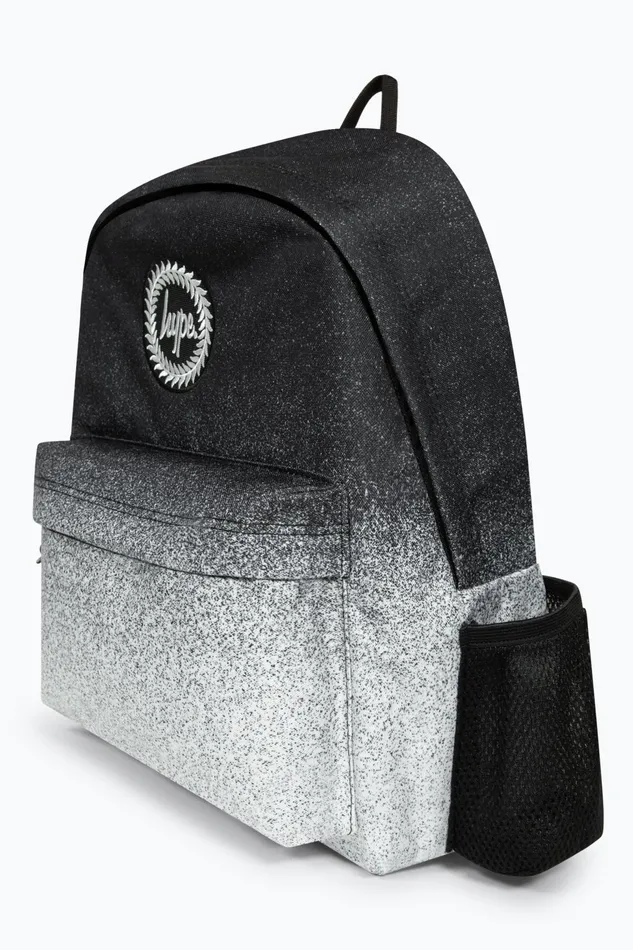 Just Hype Backpacks Hype Unisex BlackWhite Speckle Fade Iconic Kids Backpack