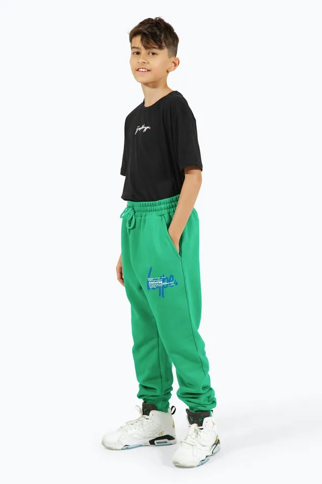 Just Hype Joggers Hype Boys Green Double Joggers