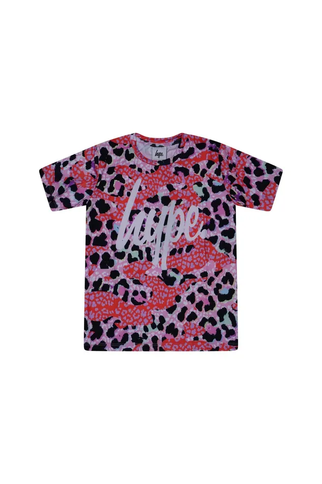 Just Hype TShirts Hype Leopard Camo Girls TShirt