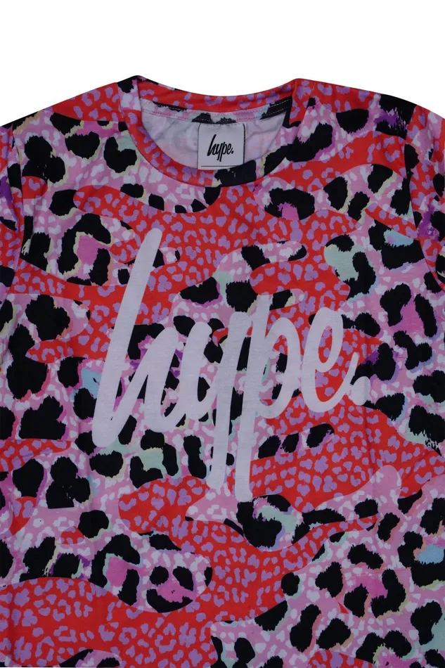 Just Hype TShirts Hype Leopard Camo Girls TShirt