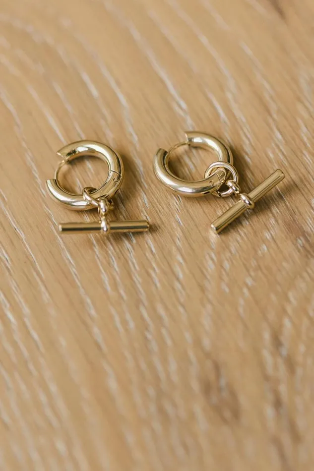 Katerina Hoop Earrings Gold Women Bohme Jewelry